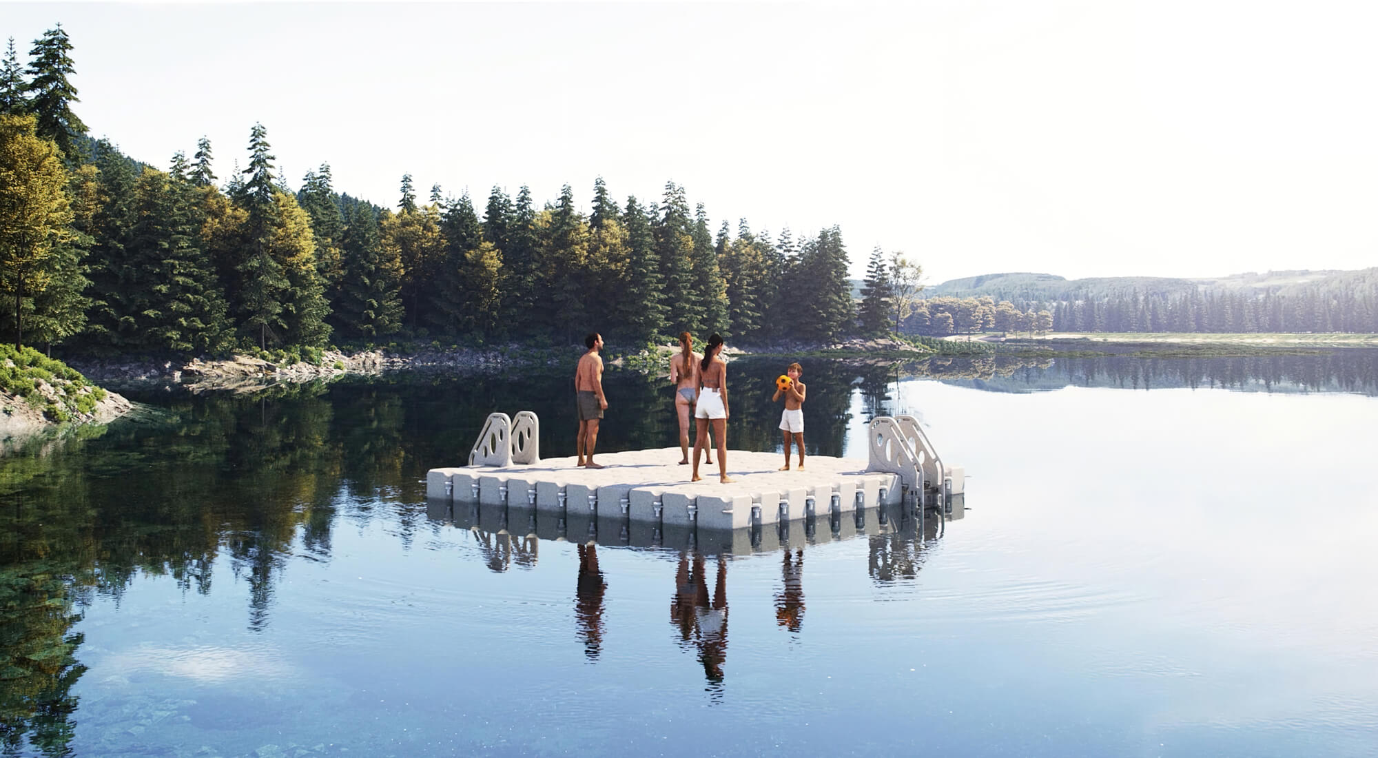 floating pontoons